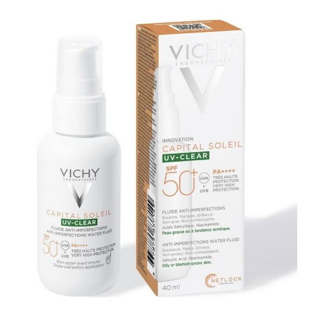 VICHY C.S UV-CLEAR SPF50+ WATER FLUID 40ML