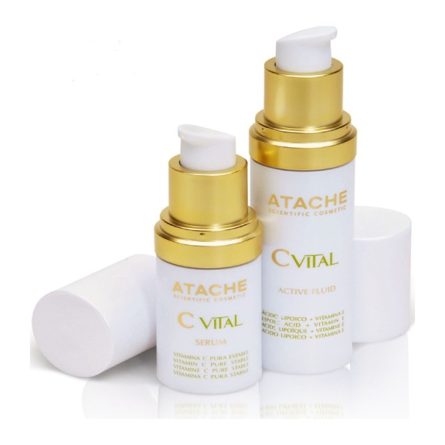 Atache Set C-Vital Serum 15 ml  & Active Fluid 30 ml