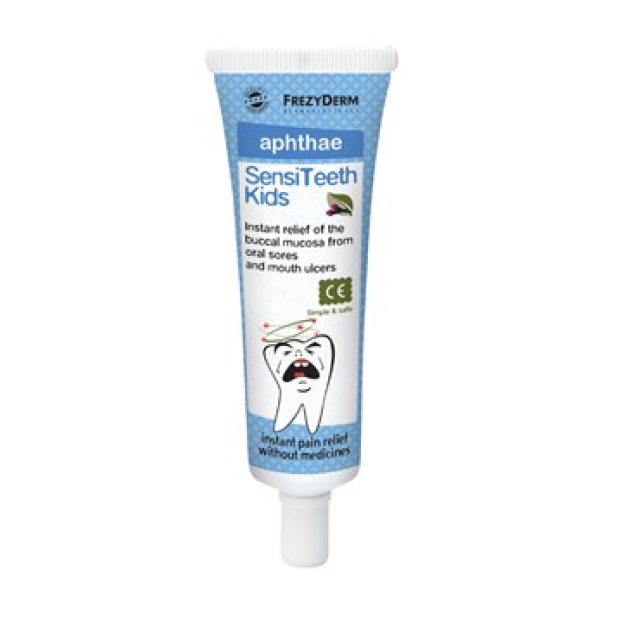 FREZYDERM SENSITEETH KIDS APHTHAE GEL 25ML Καταπραϋντικό, επουλωτικό gel για άφθες και στοματικά έλκη