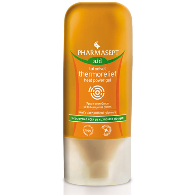 Pharmasept Tol Velvet Thermorelief Heat Power Gel 100ml  Άμεση λύση με τη δύναμη της ζέστης