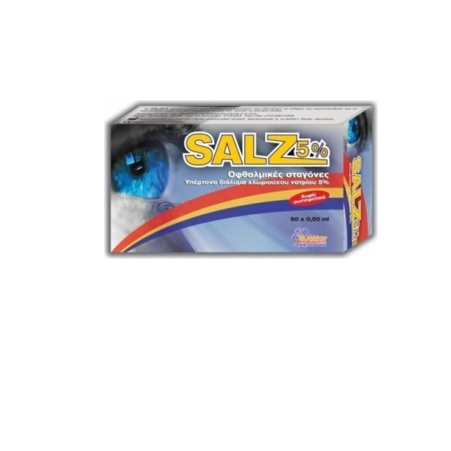 Zwitter Salz 5% Οφθαλμικές Σταγόνες 50amps
